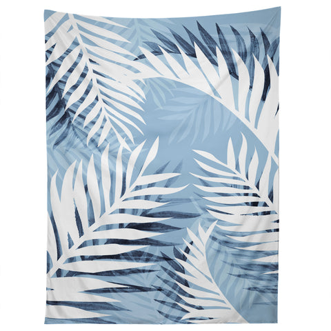 Gale Switzer Tropical Bliss chambray blue Tapestry