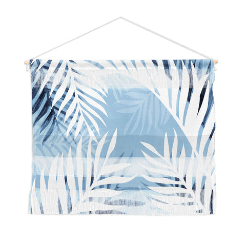 Gale Switzer Tropical Bliss chambray blue Wall Hanging Landscape