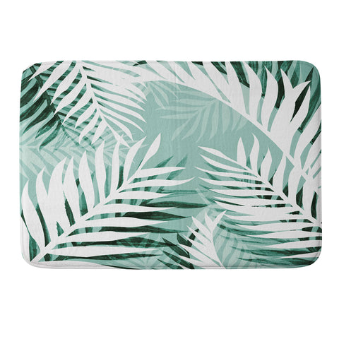 Gale Switzer Tropical Bliss jungle green Memory Foam Bath Mat