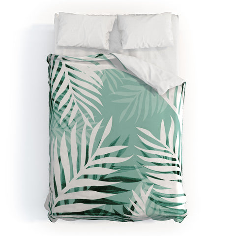 Gale Switzer Tropical Bliss jungle green Duvet Cover