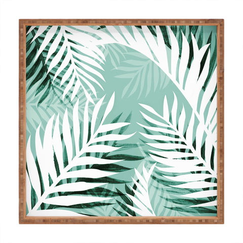 Gale Switzer Tropical Bliss jungle green Square Tray