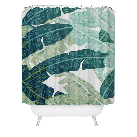 Gale Switzer Tropical oasis Shower Curtain
