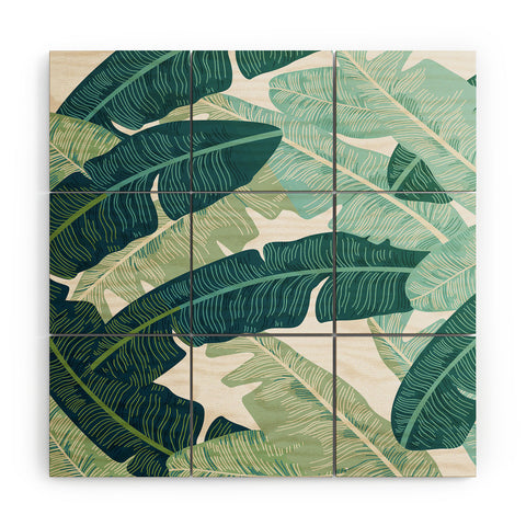 Gale Switzer Tropical oasis Wood Wall Mural