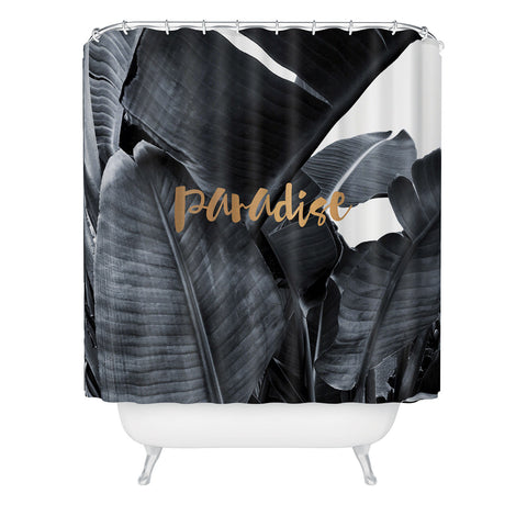 Gale Switzer Tropical Paradise copper Shower Curtain