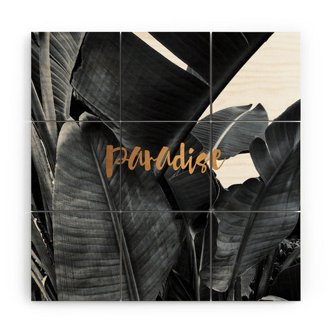 Gale Switzer Tropical Paradise copper Wood Wall Mural