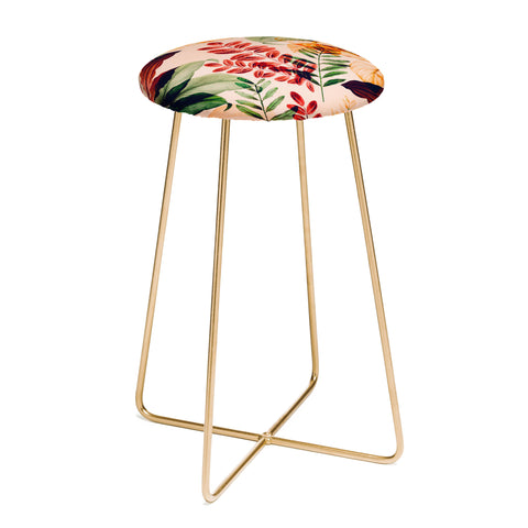 Gale Switzer Tropical Rainforests Counter Stool
