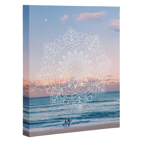 Gale Switzer Twilight Surf Mandala Art Canvas
