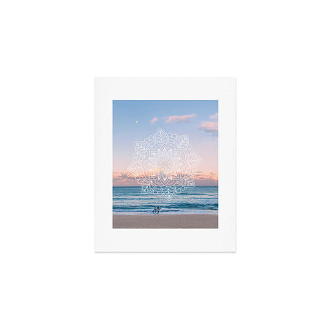Gale Switzer Twilight Surf Mandala Art Print