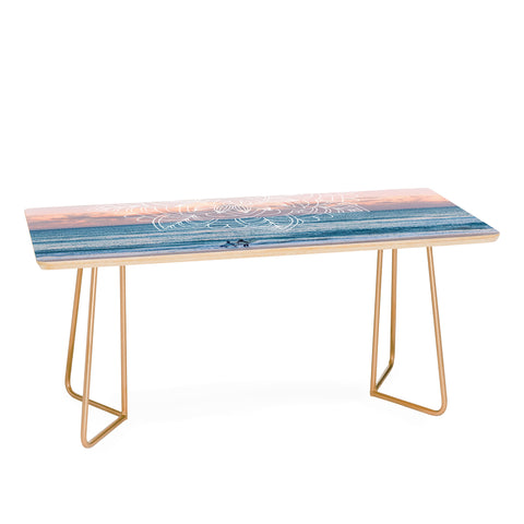 Gale Switzer Twilight Surf Mandala Coffee Table