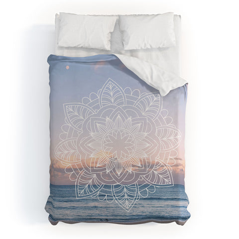 Gale Switzer Twilight Surf Mandala Duvet Cover