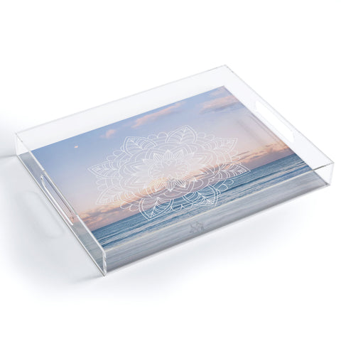 Gale Switzer Twilight Surf Mandala Acrylic Tray