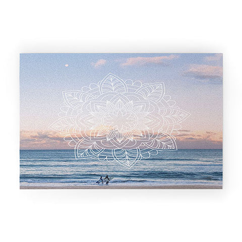 Gale Switzer Twilight Surf Mandala Welcome Mat