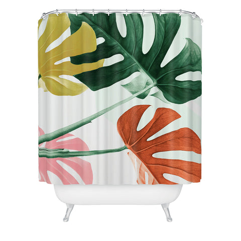 Gale Switzer Urban Jungle leaves Shower Curtain