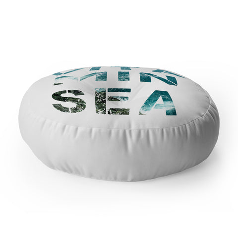 Gale Switzer Vitamin Sea Floor Pillow Round