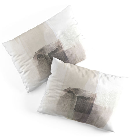 GalleryJ9 Beige and Brown Minimalist Abstract Painting Pillow Shams