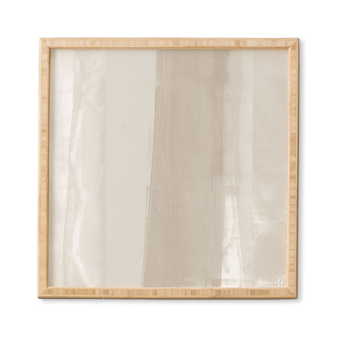 GalleryJ9 Beige Ombre Minimalist Abstract Painting Framed Wall Art