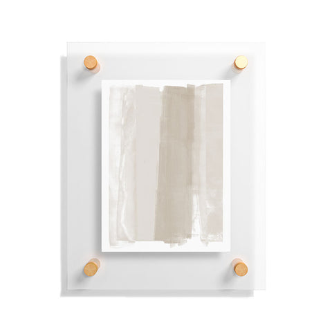 GalleryJ9 Beige Ombre Minimalist Abstract Painting Floating Acrylic Print