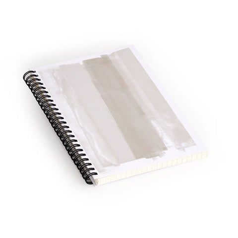 GalleryJ9 Beige Ombre Minimalist Abstract Painting Spiral Notebook
