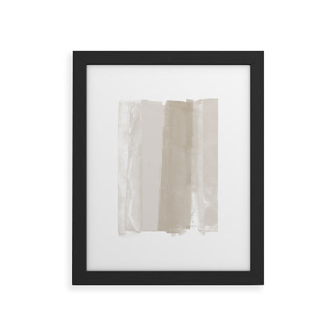 GalleryJ9 Beige Ombre Minimalist Abstract Painting Framed Art Print