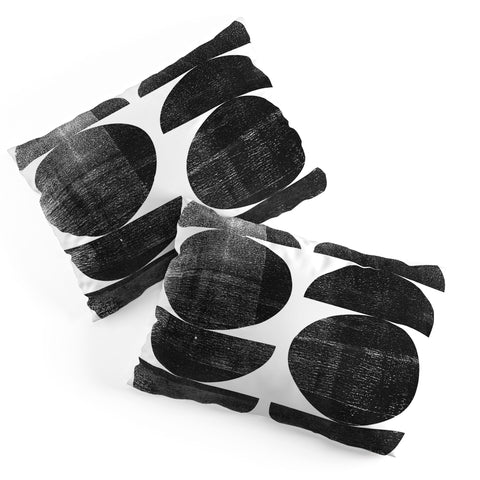 GalleryJ9 Black and White Mid Century Modern Circles Pillow Shams