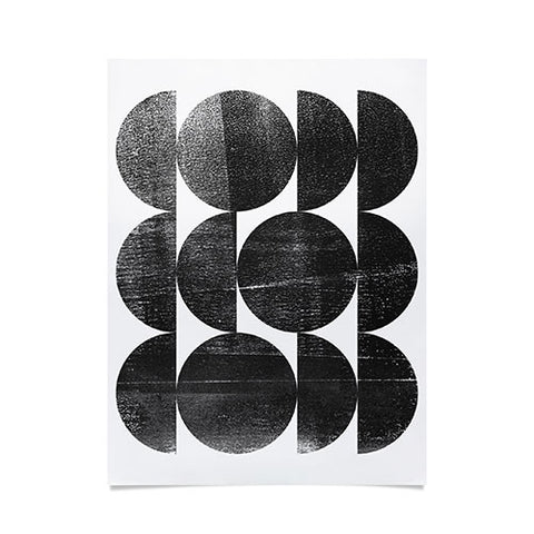 GalleryJ9 Black and White Mid Century Modern Op Art Poster