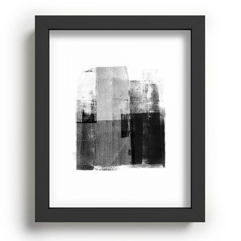 GalleryJ9 Black and White Minimalist Industrial Abstract Recessed Framing Rectangle
