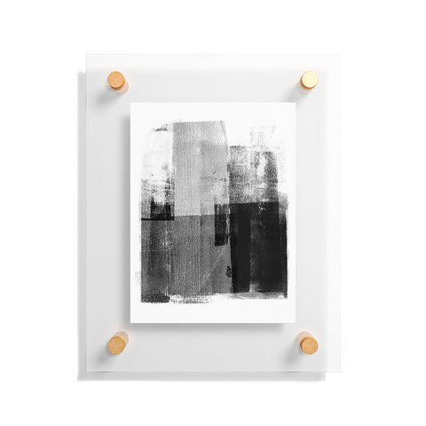 GalleryJ9 Black and White Minimalist Industrial Abstract Floating Acrylic Print