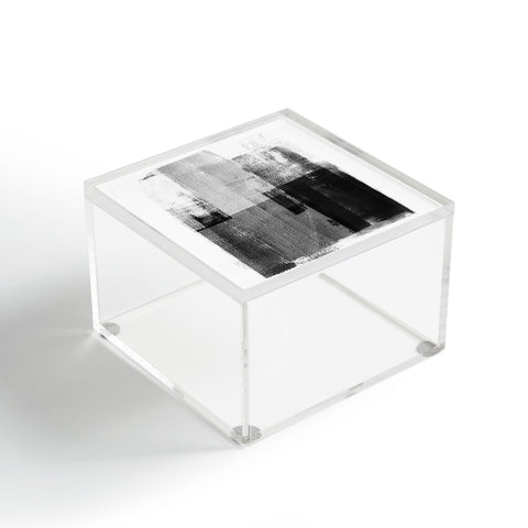 GalleryJ9 Black and White Minimalist Industrial Abstract Acrylic Box