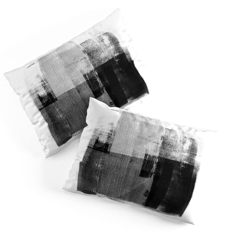 GalleryJ9 Black and White Minimalist Industrial Abstract Pillow Shams
