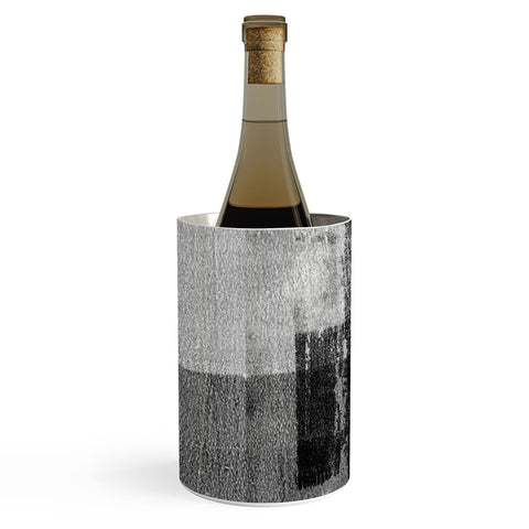 GalleryJ9 Black and White Minimalist Industrial Abstract Wine Chiller