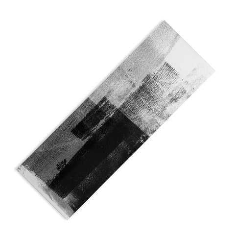 GalleryJ9 Black and White Minimalist Industrial Abstract Yoga Mat