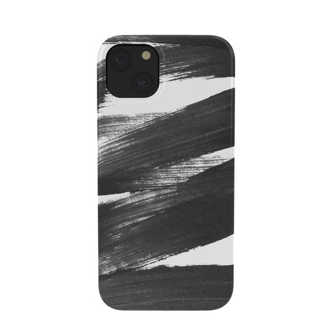 GalleryJ9 Black Brushstrokes Abstract Ink Painting Phone Case