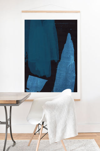 GalleryJ9 Dark Abstract Art Print And Hanger