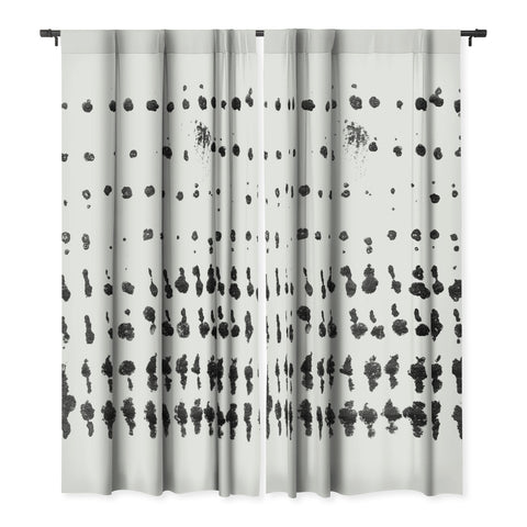 GalleryJ9 Medium Dots Pattern Black and White Distressed Texture Abstract Blackout Non Repeat