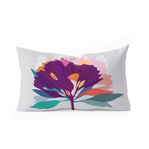 Garima Dhawan alstroemeria 2 Oblong Throw Pillow