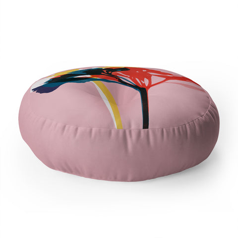 Garima Dhawan alstroemeria 9 Floor Pillow Round