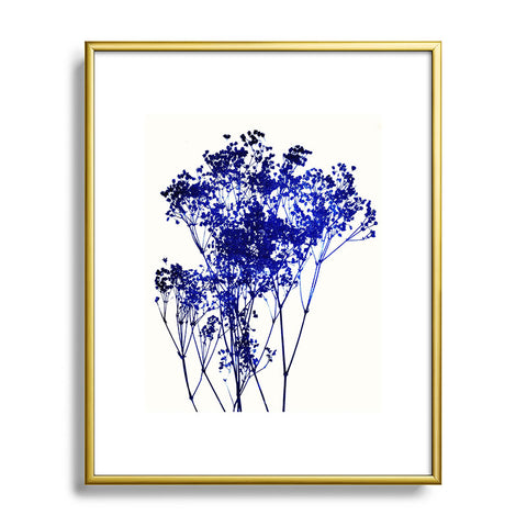 Garima Dhawan Babys Breath Indigo Metal Framed Art Print