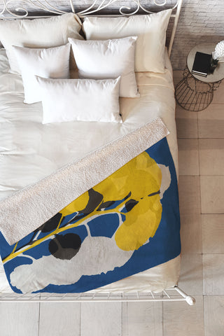 Garima Dhawan begonia 3 Fleece Throw Blanket