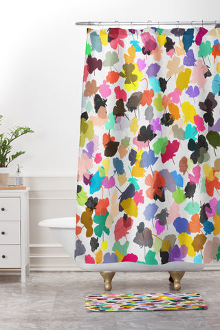 Garima Dhawan buttercups 3 Shower Curtain And Mat