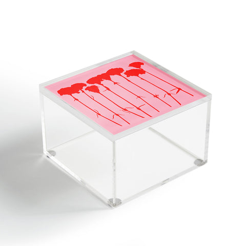 Garima Dhawan carnations 3 Acrylic Box