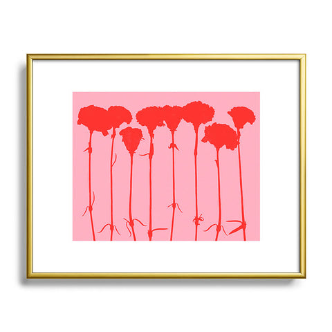 Garima Dhawan carnations 3 Metal Framed Art Print