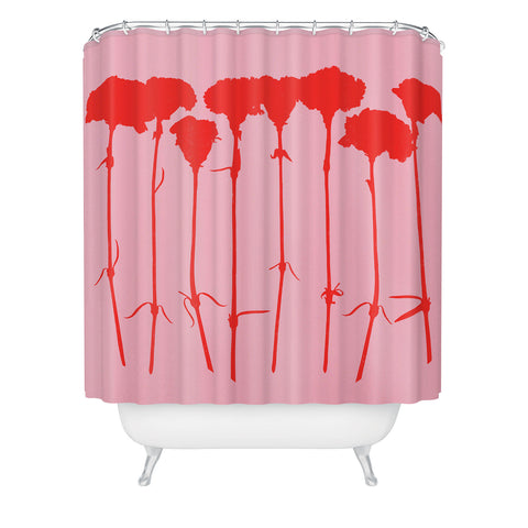 Garima Dhawan carnations 3 Shower Curtain