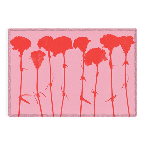 Garima Dhawan carnations 3 Outdoor Rug