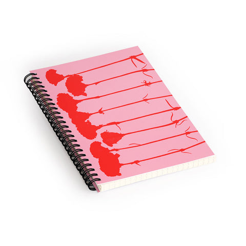 Garima Dhawan carnations 3 Spiral Notebook