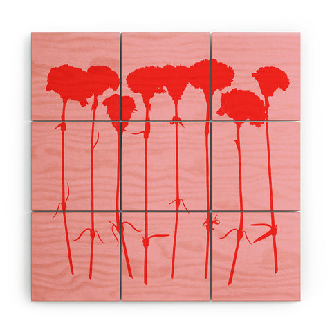 Garima Dhawan carnations 3 Wood Wall Mural