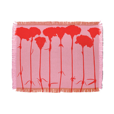 Garima Dhawan carnations 3 Throw Blanket