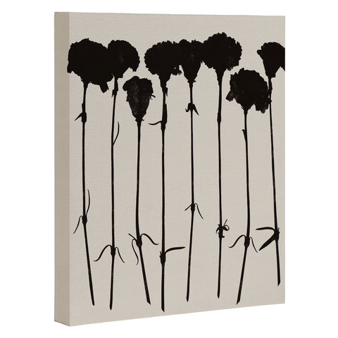Garima Dhawan Carnations Black Art Canvas