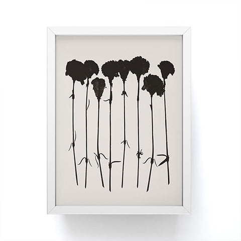 Garima Dhawan Carnations Black Framed Mini Art Print