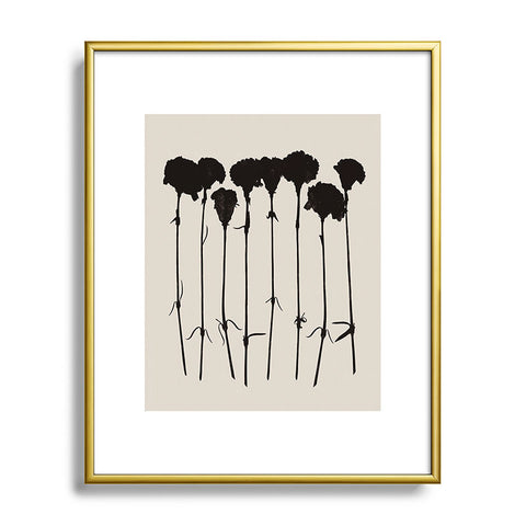 Garima Dhawan Carnations Black Metal Framed Art Print