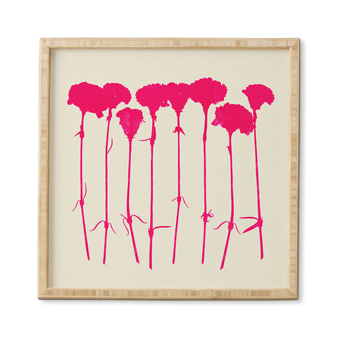 Garima Dhawan Carnations Pink Framed Wall Art